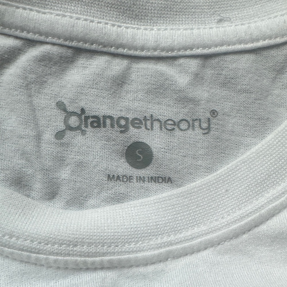 Orangetheory White and Orange Graphic Tee - Picture 3 of 4